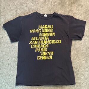 Rare Vintage 2011 Contagion Movie Promo T Shirt Size Medium Double Sided